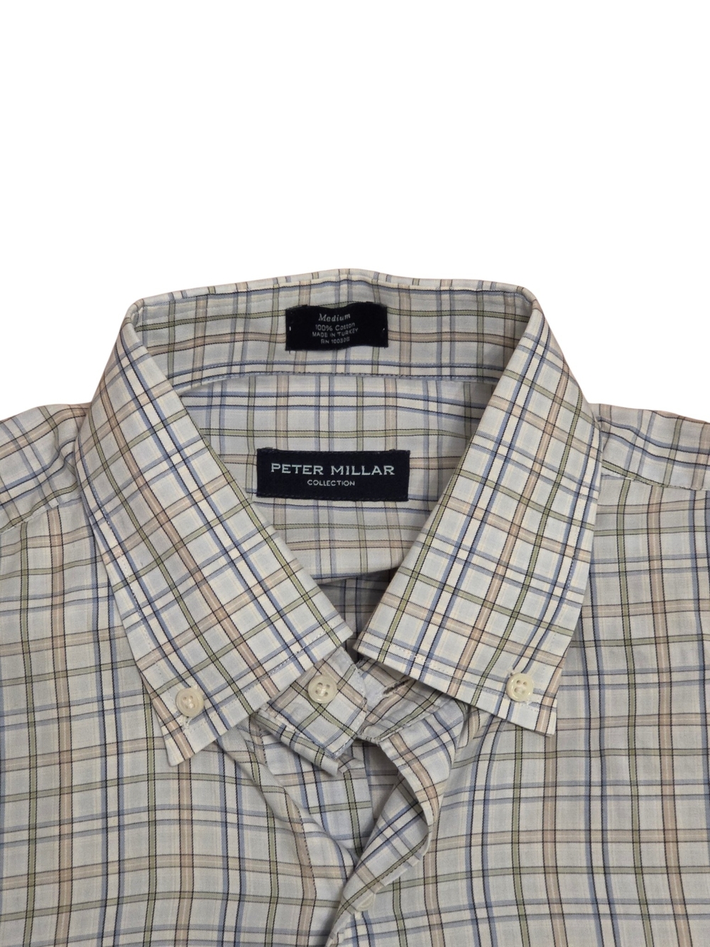 Peter Millar Shirt Men's Plaid Long Sleeve - Picture 2 of 5